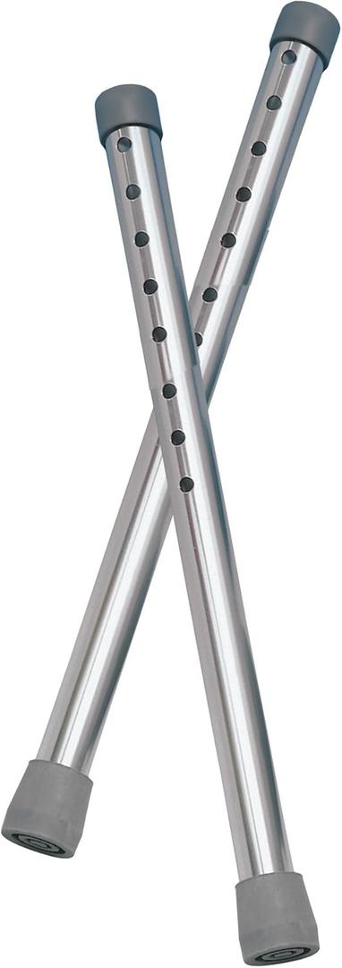 Drive Medical Deluxe Extended Height 5" Walker Wheels and Legs Combo Pack, Gray, 5"