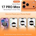 2 x Magnetic Shockproof for iPhone 17 Pro Max Case,[Fit for MagSafe] [Military-Grade Drop Tested] Magnetic Translucent Matte Back Bumper 17 Pro Max Case Anti-Fingerprint Anti-Scratch 6.9", Orange