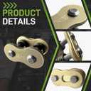 520HV 520 Chain Master Link Connecting Links with O-Ring for Motorcycle Dirt Bike Pack of 4 Masterlink