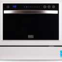 BLACK+DECKER BCD6W 6 Place Setting ENERGY STAR Portable Compact Countertop Dishwasher