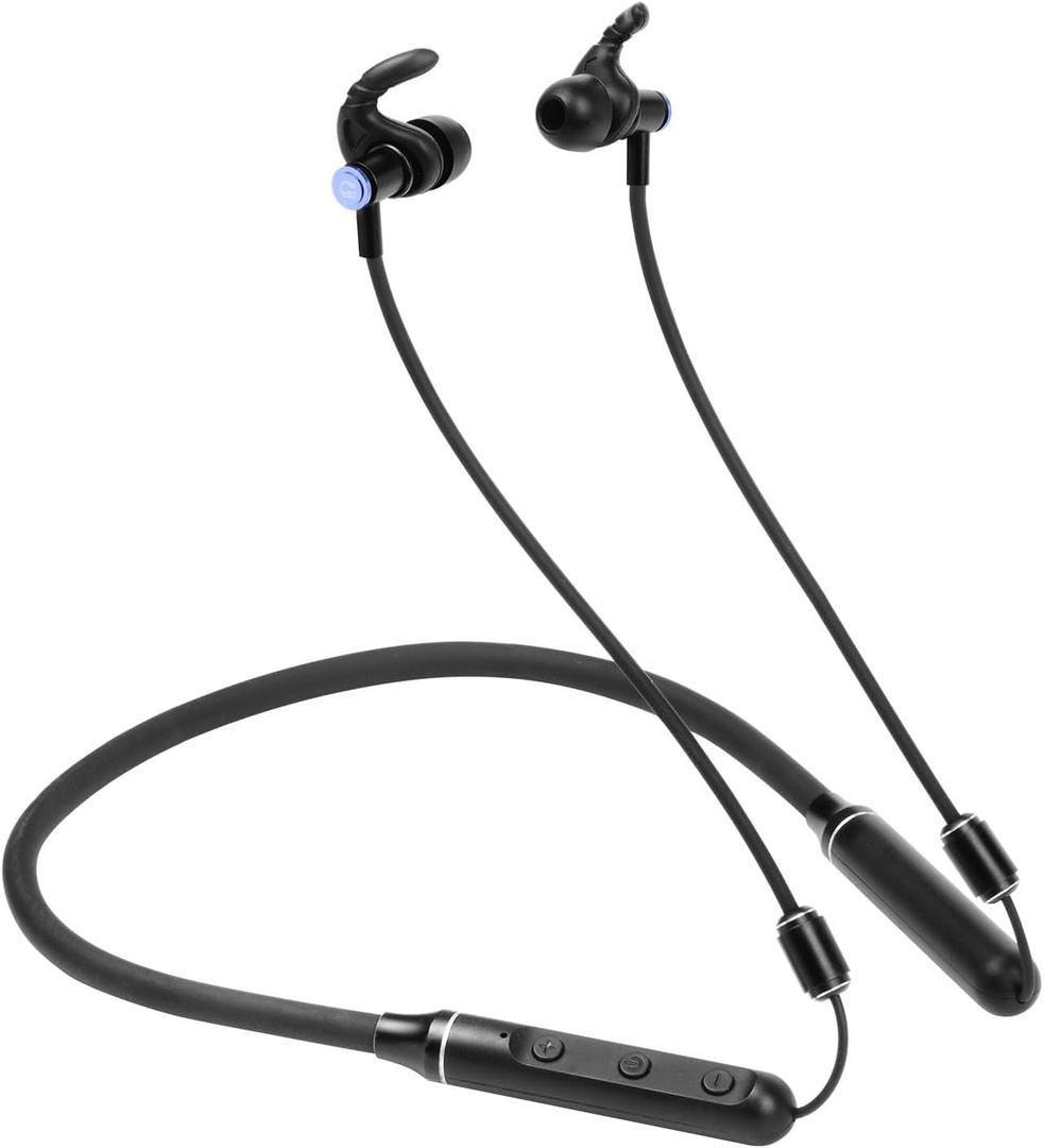 ibrain Brain Wireless Air Tube Headphones EMF Free Bluetooth Airtube Headset Air Tube Earbuds Wireless with Microphone for Protection Bluetooth Headphones with Volume Control for Gym Workout