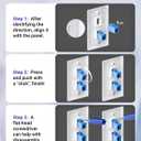 VCE UL Listed CAT6 RJ45 Keystone Jack Inline Coupler 5-Pack, Female to Female Ethernet Cable Extender, White