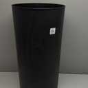 Umbra Vento Kitchen Trash Can Large 16 Gal (62 L) Open Top Garbage Can for Home & Office Modern Clean Design, Black/Nickel