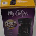 Mr. Coffee 12 Cup Programmable Coffee Maker with Dishwashable Design | Advanced Water Filtration | Black/Chrome