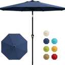 Garvee 10FT Patio Umbrella - Outdoor Table Umbrella with Smooth Crank Lift, Push Button Tilt and 8 Sturdy Ribs - Market Umbrella UV Protection Waterproof for Pool, Deck, Yard, Garden