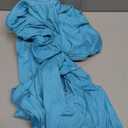 Glampunch Womens Off Shoulder Maternity Dress Ruffles Elegant Slim Gowns Fit Maxi Photography Dress (XX-Large, Sky Blue)