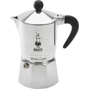 Bialetti, 06774, Moka Cafe 3 cup, Stove Top Espresso Maker, Black