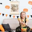 FDHSPAAM Vintage Fall Pumpkin Maple Leaf Wall Art Decor, Farmhouse Fall Decor, Rustic Pumpkin Maple Leaf Autumn Wall Art Posters for Home Bedroom Living Room, 12x16 Inch