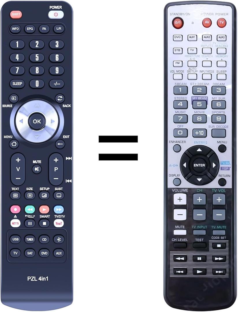 PZL WJ55350 Replacement Remote Control fit for Yamaha Soundbar YSP-3000 YSP-4000 HTY-7030 HTY-7040 YSP-30D YSP-40D