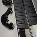 PM PERFORMOTOR 6 Inches Wide Powder Coated Side Step Nerf Bar Running Boards Compatible with 07-19 Silverado 1500 2500HD 3500HD / 07-19 Sierra 1500 2500HD 3500HD 2-Door Standard Cab, PM-RNB-8019 (6 Inches/Chrome-350)