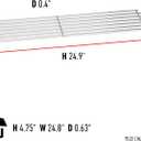 Weber Warming Rack 24.9" x 4.7" – Heavy‑Duty Plated Steel Replacement Rack for Spirit 700 & Genesis 1000–5500, Silver, Gold & Platinum I II Gas Grills