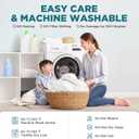 5-Sided Waterproof Mattress Protector, Queen Size Quilted Bamboo Rayon Mattress Cover, Breathable Cooling Noiseless Bed Fitted Sheets, Soft Bedding Pad with Deep Pocket Up to 18"