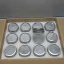 Lyellfe 12 Pack Wide Mouth Mason Jars, 16 Oz Short Glass Canning Jar with Airtight Lids, Food Safe Jam Spice Jar for Honey, Jelly, Wedding Favors, DIY Project, Dishwasher Safe