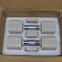 30.8LB Adjustable Dumbbell Set, Each Adjustable Weight Dumbbell with 6 Levels 4.4/6.6/8.8/11/13.2/15.4lb, Hand Weights Set for Men/Women Home Gym Exercise Workout (Beige)