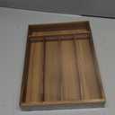 Silverware Organizer Kitchen Drawer Organizer Utensil Organizer Acacia Silverware Holder Cutlery Organizer in Drawer Flatware Organizer Tray(5 Slots, Acacia