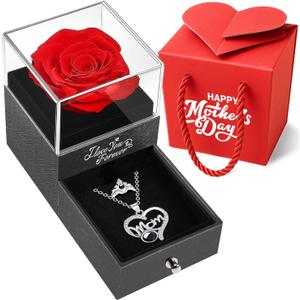Norcalway Preserved Real Necklace Rose Parent