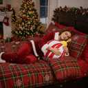 Yookeer 2 Pcs Christmas Ball Pillow 9.84 Inch Xmas Round Throw Pillow Red Velvet Bell Christmas Decor Cushion Holiday Couch Bell Pillows Xmas Gift for Couch Chair Bed Bedroom Living Room Decoration