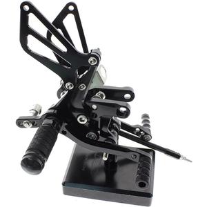 lackMotorcycle Rearset Foot Pegs Rear Set Footrests Fully Adjustable Foot Boards Compatible for GSXR750 GSXR600 1996-2005,GSXR1000 2000-2004,SV650 SV650S SV1000 SV1000S 1998-2014, 