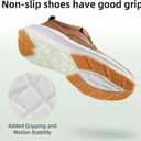 OrthoComfoot Men's Orthopedic Leather Dress Walking Shoes: Comfortable Arch Support Oxfords for Plantar Fasciitis, Casual Orthotic Thick Sole Sneakers for Foot and Heel Pain Relief