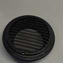 4 inch Thickened 304 Stainless Steel Ventilation Cover, Louvered Grille Cover, Anti -Mosquito nets Inside Best for Kitchens, Offices, Restrooms Ventilated Covers (4 inch New Black)