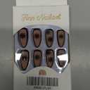 Christmas Press on Nails Almond with Snowflake Designs Full Cover Christmas Medium Fake Nails Cute Christmas Nails Press ons for Women Acrylic Nails Decorations Manicure Tips Accessories