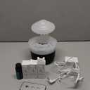 BOHOFAM Aroma Essential Oil Diffuser,Rain Cloud humidifier Simultaneously Water Drip and Air Mist,Rain Diffuser with 4 Hotel Collection Essential Oils for Home,Bedroom,Colorful Light(Black)