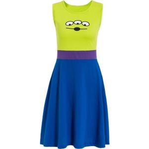 Ruikajia Adults Alien family Costume Halloween dress Space Alien Costume Buzz Lightyear Costume Large, Green