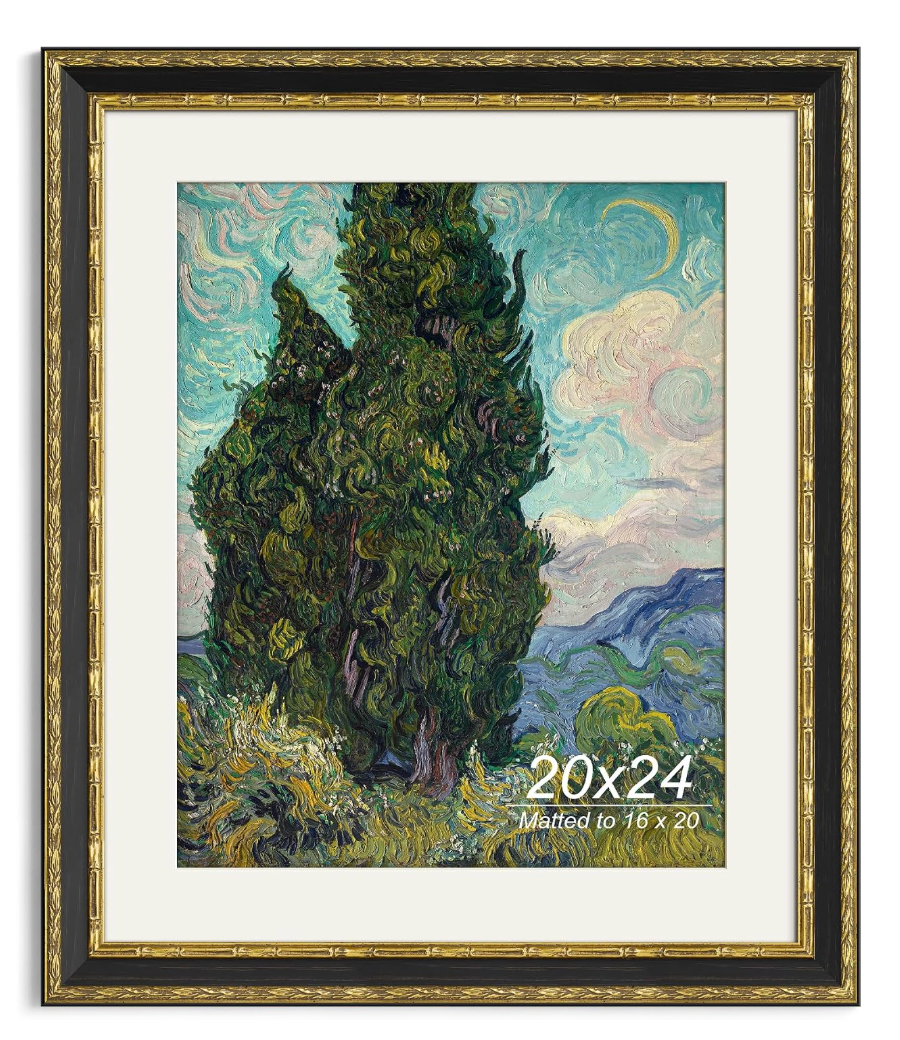 20x24 Picture Frame, Wall Decor Poster Frames, Black 1 Pack