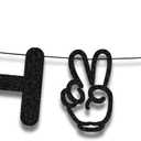 Bruh I'm 8 Banner, Happy 8th Black Glitter Birthday Decorations, Cheers to 8 Years Hello Eighth Funny Party Sign Party Decorations for Boy Girl Teens Supplies