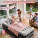 OhGeni Twin Air Mattress with Built in Pump, Blow up Mattresses, Ideal Alternative to a Bed, 18" Raised Blow Up Colchones Inflables Airbed for Guests & Home, Ideal for Home Use and Outdoor Camping