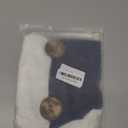 FRAMICS Farmhouse Valance Curtains, Boho Cotton Linen Kitchen Valances, Navy Blue Rustic Button Window Valance for Kitchen Bathroom Bedroom, Country Rod Pocket Valances for Windows, 52 x 18 Inch