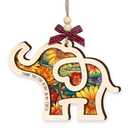 Friendship Elephant Christmas Ornament 2025 - Elephant Gifts, Thank You Friendship Gifts for Women, Sisterhood, BFFs, Bestfriend - Wooden Best Friend Ornament for Christmas Tree