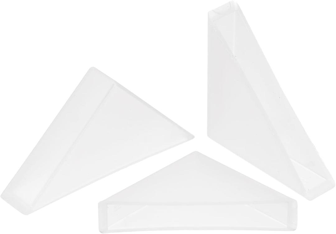 uxcell 20Pcs Plastic Corner Protectors 8x50mm Right Angle Shape Glass Corner Guards Cushion for Corner Protection of Glass, Mirror, Tile, White