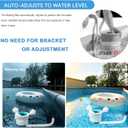 Above Ground Pool Skimmer,No Installation Required, no Adjustable Bracket Required,Comes with 10 Filter Socks, Special Note: The Pool Pump Flow Rate Must not Exceed 1100 GPH(Turquoise)