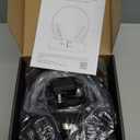 WallarGe Wireless Headphones for TV Watching, Easy Setup and Comfortable Bluetooth Headphones with RF Transmitter Charging Dock, 100 Ft Wireless Range, Rechargeable 25 Hours Play and No Audio Delay (Black)