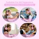 MIDOLA Kids Bluetooth Headphones Active Noise Cancelling,68H Play Time,Lightweight Wireless Foldable Over-Ear Headphone for Kid Toddler,Volume Limited 85/94dB,Headsets with Built-in Mic Pink