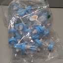 Baby Shower Favor - 36 Pack Mini Milk Bottle Party Favor Gift Bag Boxes 1.5" x 3.5" - Baby Shower Candy Jar (Blue)