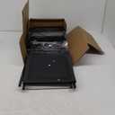 Redlife Coffee Bar Cabinet, Farmhouse Home Liquor with LED, Industrial Bar Cabinet for Liquor, Small Buffet Cabinet with Shelves & Door, for Hallway, Kitchen, Livingroom