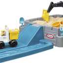 Little Tikes Dirt Diggers Excavator Sandbox for Kids, Including lid and Play Sand Accessories,Multicolor