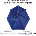 G4Free UPF 50+ Adjustable Beach Umbrella XL with Universal Clamp for Chair Stroller Wheelchair Golf Cart Bleacher Patio, 1.37 inches