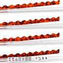Mifoci 4 Set Scalloped Tortoiseshell Mahjong Tile Racks with Magnetic Pushers Acrylic American Mahjong Rack and Pusher Modern Majiang Accessories for American Majiang Game