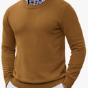 COOFANDY Mens Crewneck Sweater Pullover Knit Sweater Lightweight Sweaters with Ribbing Edge Size XXL