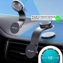eSamcore for Magsafe Car Mount, Bendable Alloy Arm Magnetic Phone Holders for Your Car Dashboard & Windshield Vacuum Suction Cup Cell Phone Holder Fit for iPhone 17 Pro Max 16 15 14 13 12