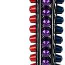 Black 40 Pods Coffee Pod Holder for OriginalLine Capsules  40 Pods Capacity, Countertop Coffee Capsule Carousel Organizer, Space-Saving Storage Rack