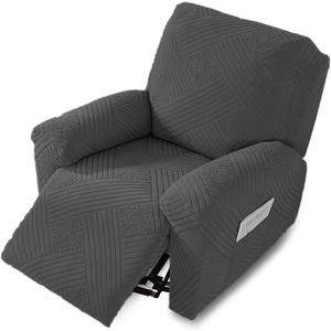 NORTHERN BROTHERS Oversized Recliner Cover, Stretch Recliner Covers That Stay in Place, Washable Lazy Boy Recliner Chair Covers, Furniture Protector Recliner Slipcovers, XL Large, Dark Grey (XL 1 Seat)