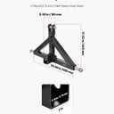 VEVOR 3 Point Hitch Receiver with 2 in Receiver, 3pt Quick Hitch Attachment, 3,000 lbs Capacity, Heavy Duty Tractor Tow Drawbar Adapter, Compatible with Kubota, Mahindra, John Deere, Massey Ferguson