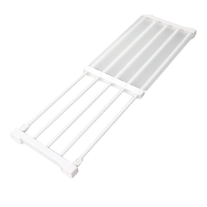 Yunir Closet Hanging Rod with Expandable, Closet Shelf with Hanging Rod Made of Premium PP and Steel Tube, Closet Rod can be Used As a Shoe Rack, for Book Rack, for Rack (50‑80cm /