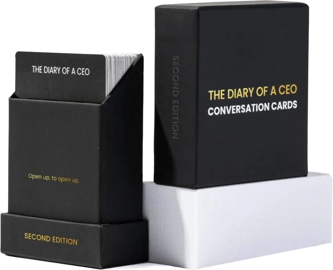 The Diary Of A CEO Conversation Cards by Steven Bartlett - 2nd Edition - Couples Card Game, Deep Question for Intimacy and Reconnection - Conversation Starters, Relationship & Date Night Cards
