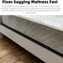 50D High-Density Sponge Sagging Mattress Support 2 Thick Black Bed Board for Under Mattress, Firm Support Pad to Fix Sagging & Sinking Beds (1-2 Deep), Extends Mattress Life, 60 x 24 x 2