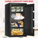 6.2 Cuft Large Home Safes Water and Fireproof with Digital Keypad & Key Lock, Fire Security Safe Box with 3 Removable Shelves, Fireproof Safes for Money Documents Jewelry, 27.56"H x13.78"W x 11.81"D